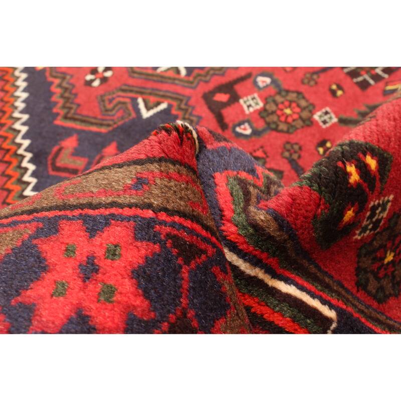 ECARPETGALLERY Hand-knotted Andelz Red Wool Rug - 4'1 x 6'3