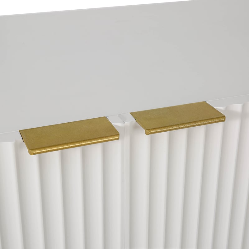 Sideboard Cabinet with Gold Metal Legs and Handles