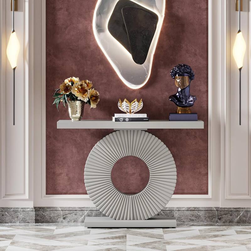 40 inches Modern Console Table Entryway Sofa Accent Table for Living Room