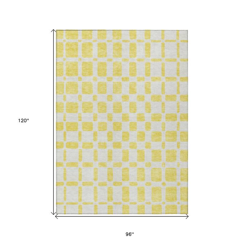 HomeRoots Geometric Transitional Rectangle Outdoor Rug