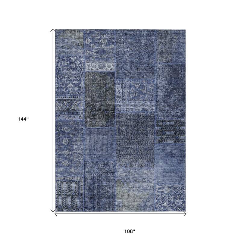 HomeRoots Patchwork Transitional Rectangle Outdoor Rug