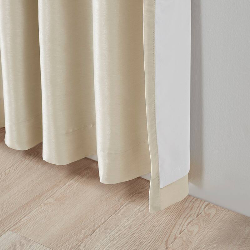 Madison Park Natalie Twist Tab Total Blackout Window Curtain Panel