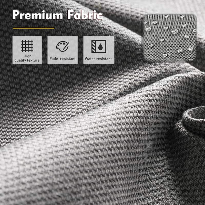 XIZZI Patio Wicker Loveseat with Cushions Outdoor 2-Seater Sofa for Patio, Deck, or Backyard