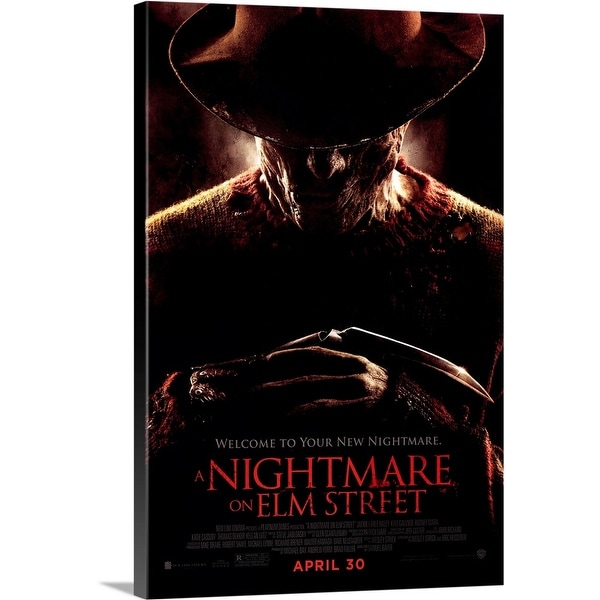 Solid-Faced Canvas Print entitled A Nightmare on Elm Street - Movie Poster
