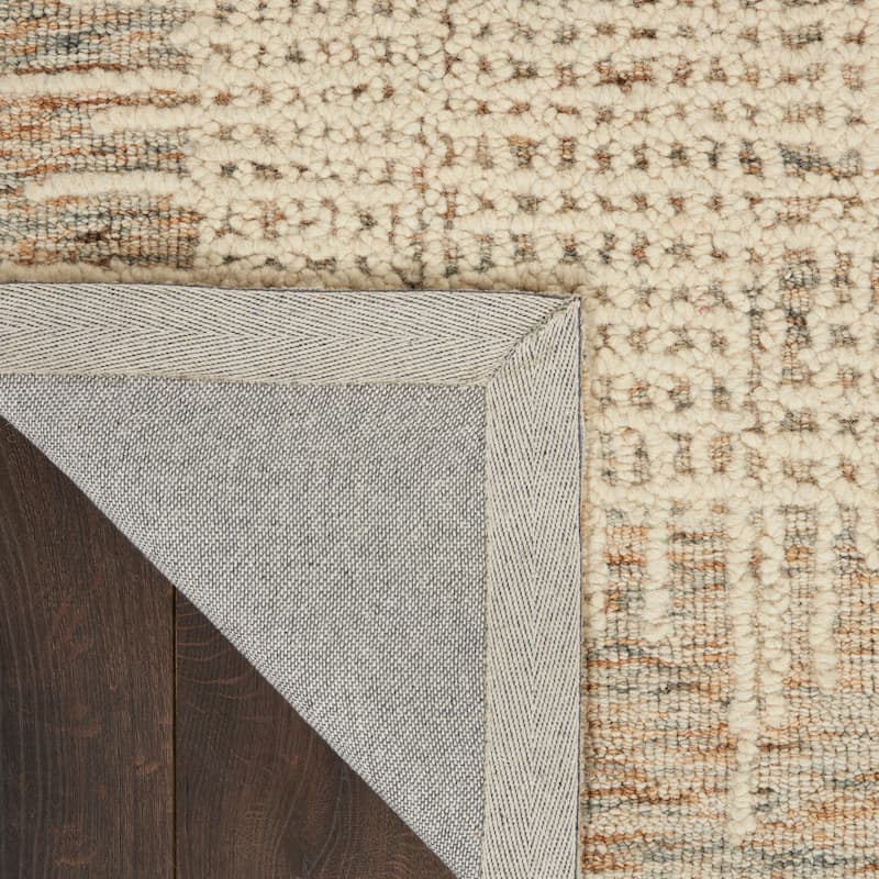 Nourison Vail Textured Wool Modern Crosshatch Area Rug