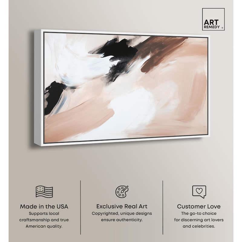 Swirls of Cream II Canvas by Art Remedy
