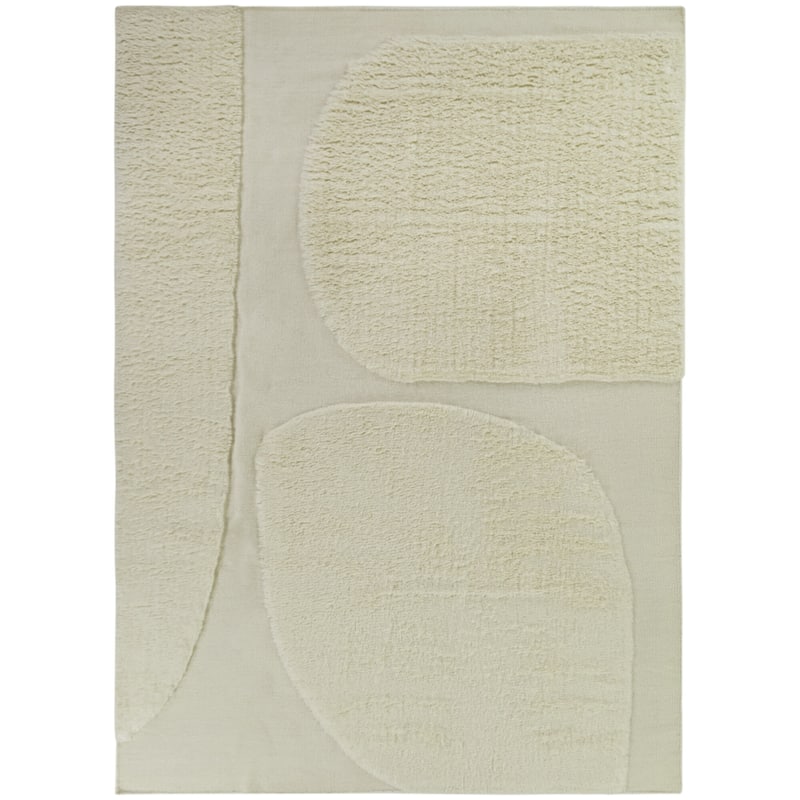Lorine Abstract Modern Area Rug - 7'10" x 11'2" - Cream - Rectangle