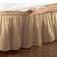 preview thumbnail 21 of 30, Elastic Bed Wrap Ruffle Bed Skirt Gold - Queen/King