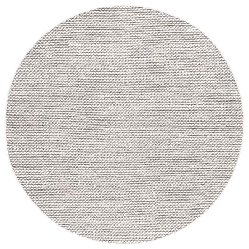 SAFAVIEH Vermont Edythe Wool Rug - 6' Round - Grey