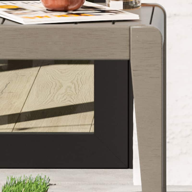 Homestyles Sustain Gray Wood Outdoor End Table - 17" x 17" x 18"