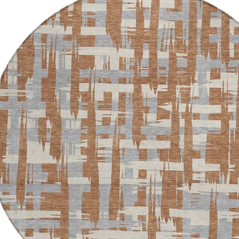 HomeRoots Striped Transitional Rectangle Outdoor Rug