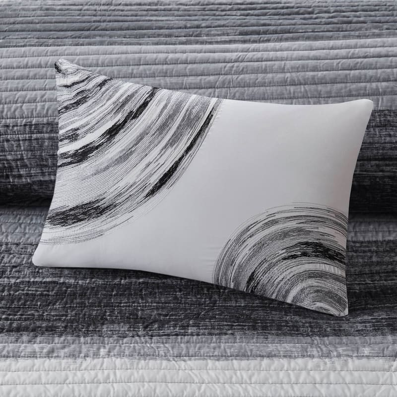 Madison Park Essentials Barret Quilt Set with Cotton Bed Sheets