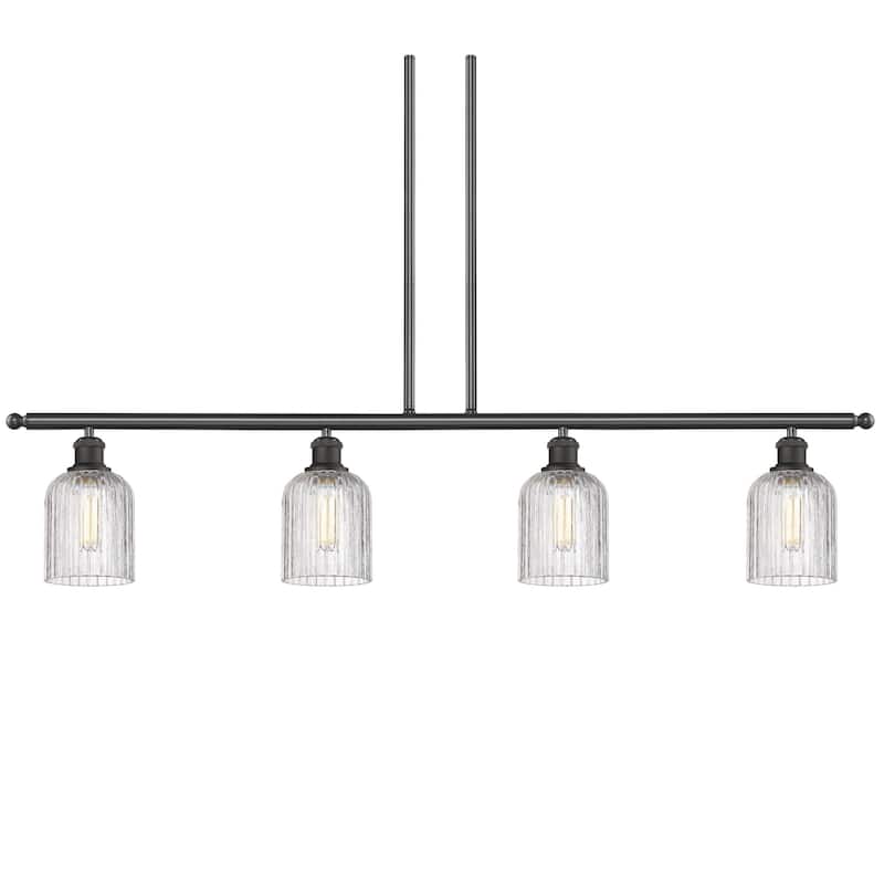 Innovations Lighting 516-4I-10-48 Bridal Veil Pendant Bridal Veil 4 - Oil Rubbed Bronze / Clear