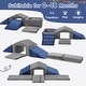 preview thumbnail 6 of 17, 6PCs Indoor Toddler Climbing Blocks with Ball Pit, Foam Soft Playset for Crawl Activity with Slide Stairs and Ramp