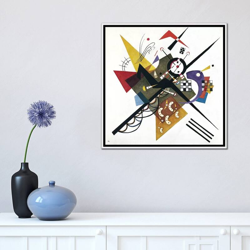 iCanvas "On White II, 1923" by Wassily Kandinsky Framed Canvas Print
