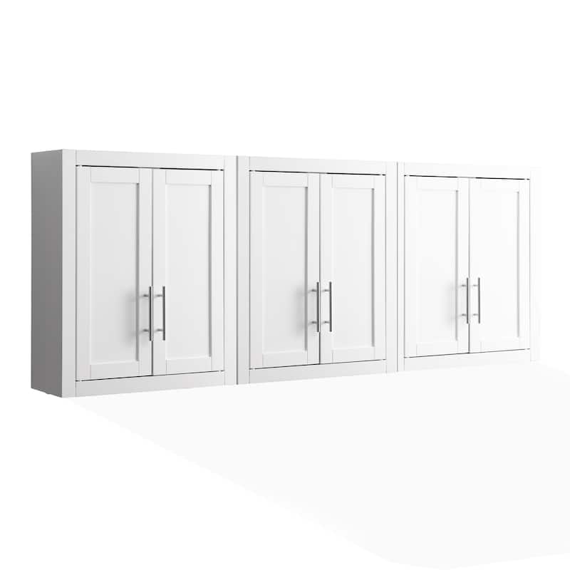 Crosley Savannah 3Pc Wall Storage Cabinet White