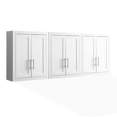 Crosley Savannah 3Pc Wall Storage Cabinet White