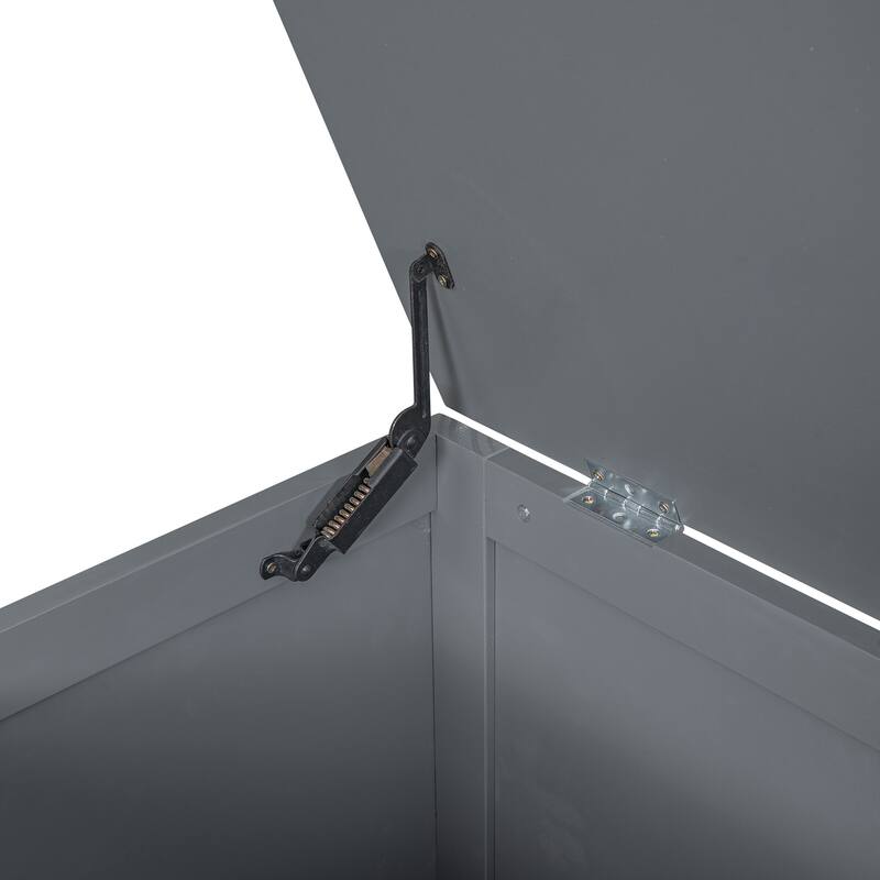 Twin Size Daybed with Storage, Trundle, and Charging Station in Gray