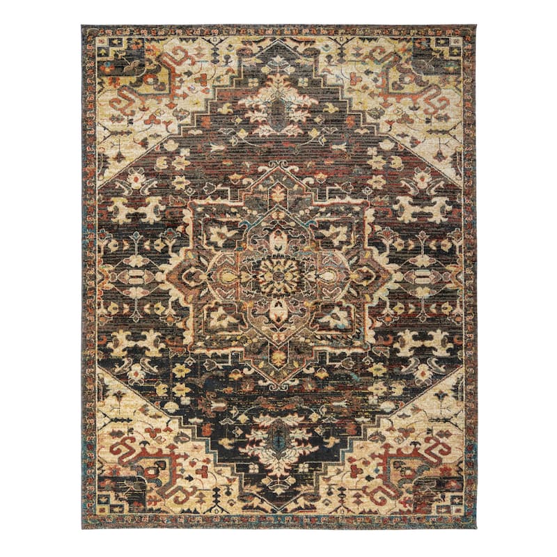 Gertmenian Orleans Polypropylene Transitional Floral Area Rug Collection - 8' 9" x 13' 1" - Claude - Rectangle