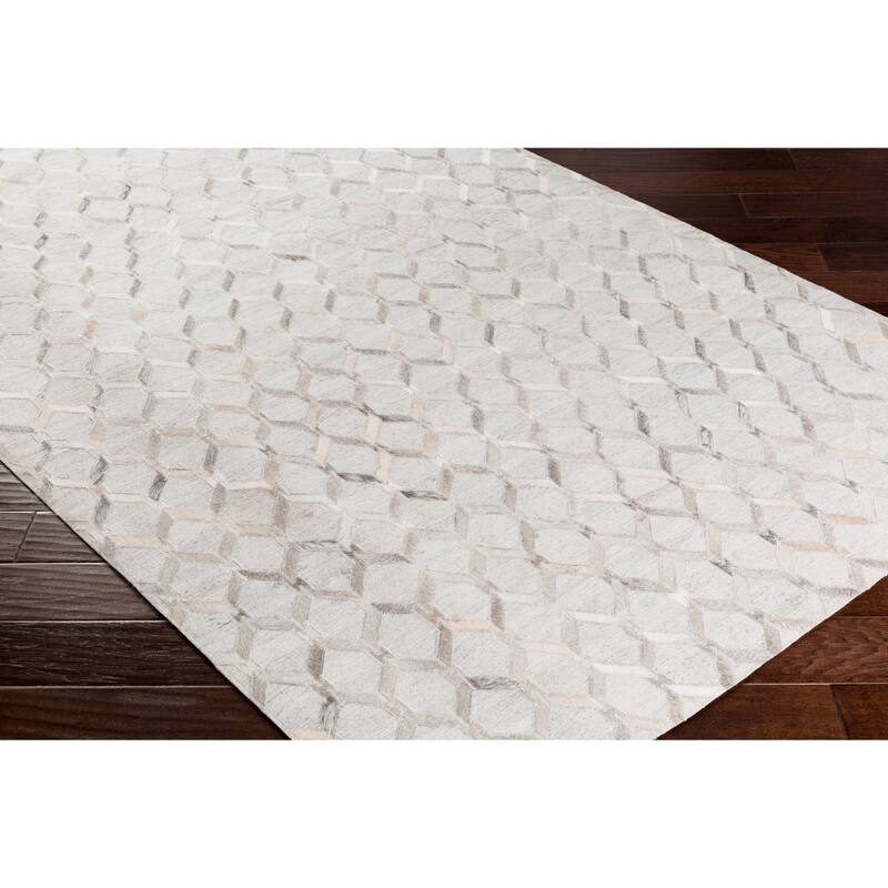 Hand-Crafted Esplanade Viscose & Hair-on-hide Area Rug