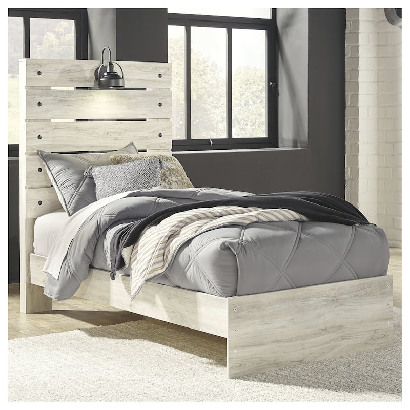 Cambeck Whitewash Panel Bed - Twin