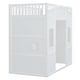 preview thumbnail 7 of 12, Twin Size Loft Bed with Wardrobe, Ladder, and Guard Rails, White