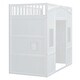 preview thumbnail 7 of 30, Twin Size Solid Wood House Loft Bed with Ladder & Wardrobe