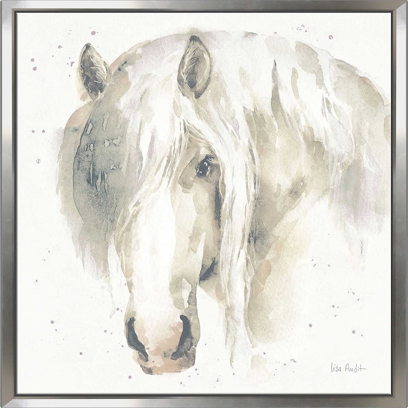 "Farm Friends VI Neutral" Print on Floating Canvas