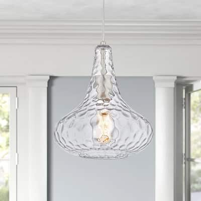 1-Light Ripple Glass Pedant light