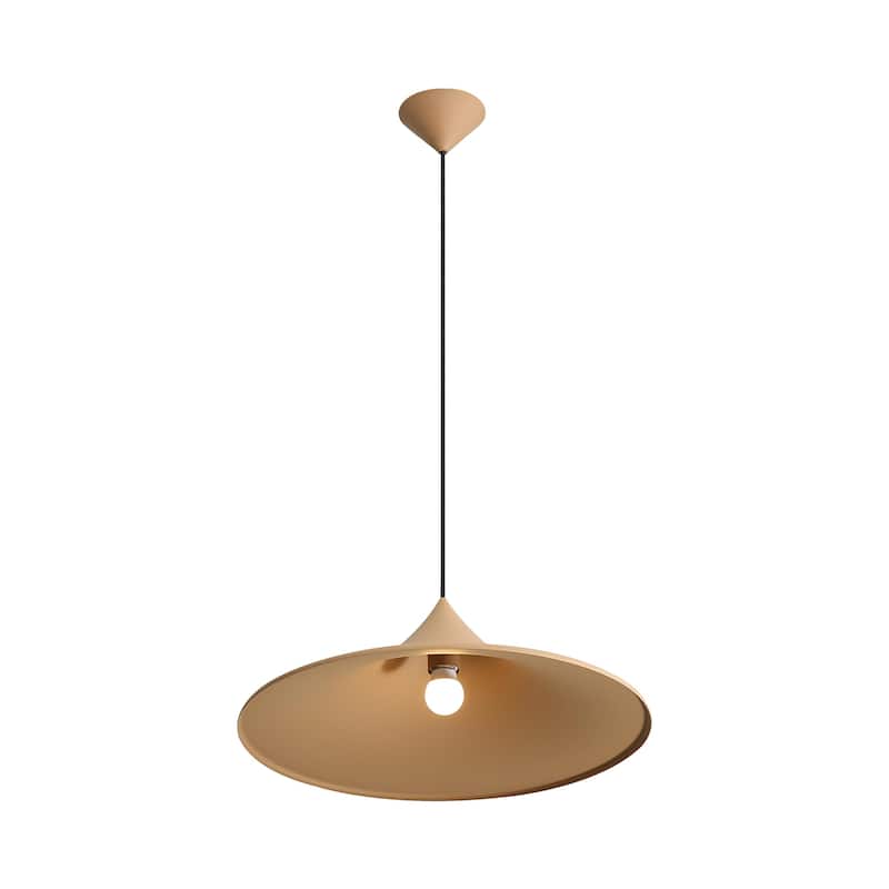 Golden Lighting Vistara 1-light 20in Pendant in Latte - Bronze