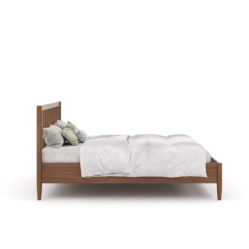 Rye Studio Santos Modern Slatted Wood Headboard Platform Bed