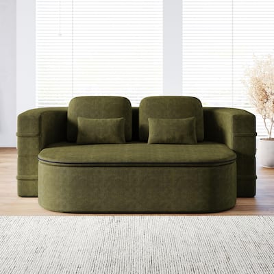 Chenille Folding Mattress Sofa
