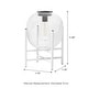 preview thumbnail 9 of 16, Glitzhome White Metal Outdoor Solar Lantern with Stand (Set of 2)