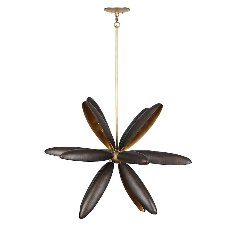 Estrella Del Mar 14-Light Chandelier in Centura with Burnished Gold - Centura with Burnished Gold