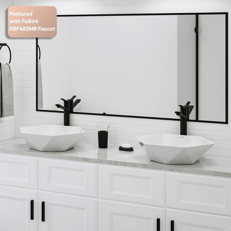 Karran Valera 19" Vitreous China Vessel Bathroom Sink in White