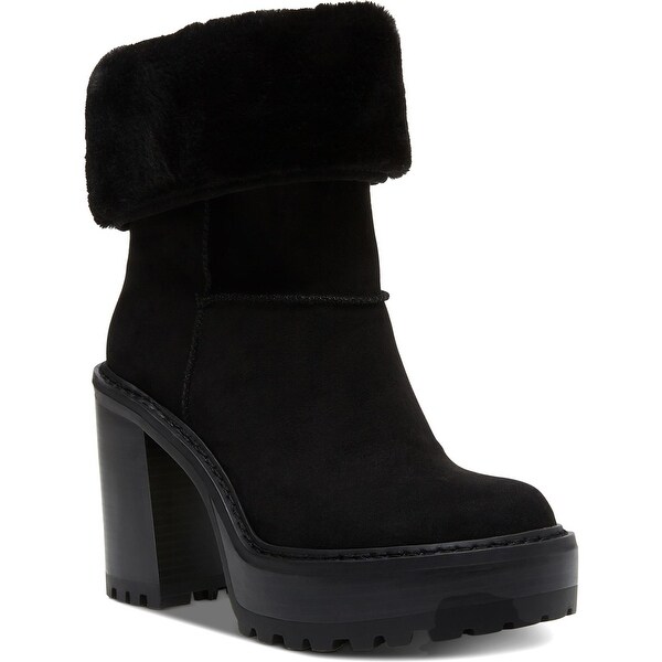 madden girl red zipper boots
