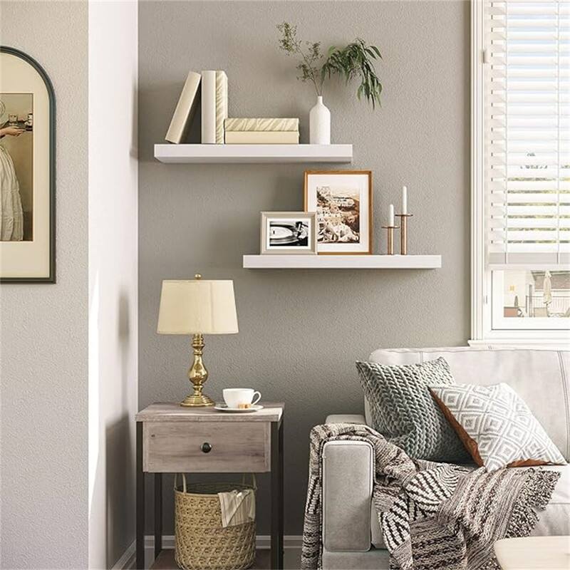 Floating Shelves - 7.9"D x 23.6"W x 1.5"H