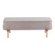 preview thumbnail 2 of 6, Lebreton Storage Bench Oatmeal Beige