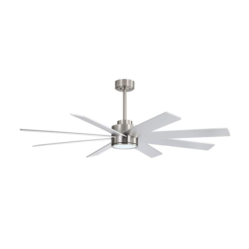 MLiAN 60 in. 8-Plywood Blades Indoor LED Ceiling Fan With Remote...
