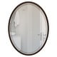 preview thumbnail 9 of 8, Lincoln Framed Oval Mirror - Rubbed Bronze - Rubbed Bronze