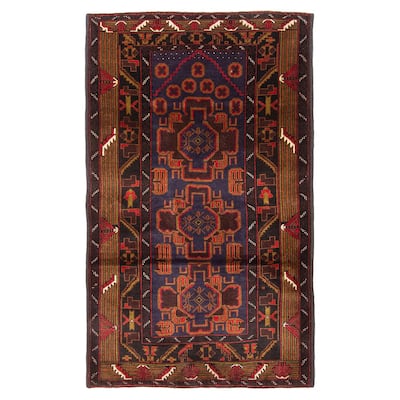 Teimani Navy Rug 2'11" x 5'0" - 2'11 x 5'0