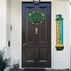 preview thumbnail 2 of 6, Glitzhome 42"H St.Patrick's Wooden Rainbow Welcome Porch Sign - 42"