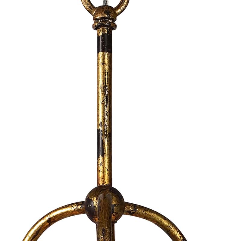 Pipkin Glass Pendant Light, Antique Gold - Antique Gold