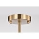 preview thumbnail 10 of 9, Nafli 18 Inch Texture Glass Brass Chandelier with 8 Light