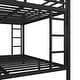 preview thumbnail 6 of 5, Metal Queen over King Bunk Bed for Teens and Adults,Space-Saving/Noise Reduced/No Box Spring Needed, Black