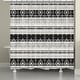 preview thumbnail 1 of 5, Laural Home Sierra Black and White Shower Curtain
