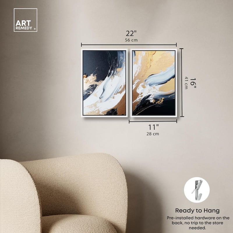 Forces II Canvas Set of 2 by Art Remedy