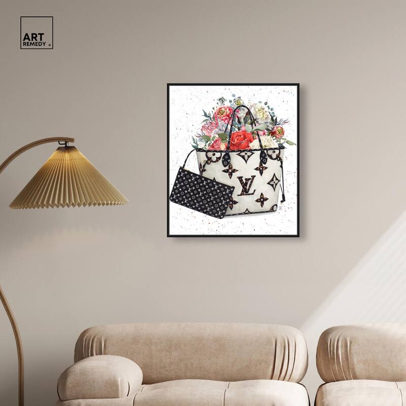 Floral Summer Bag Canvas by Art Remedy