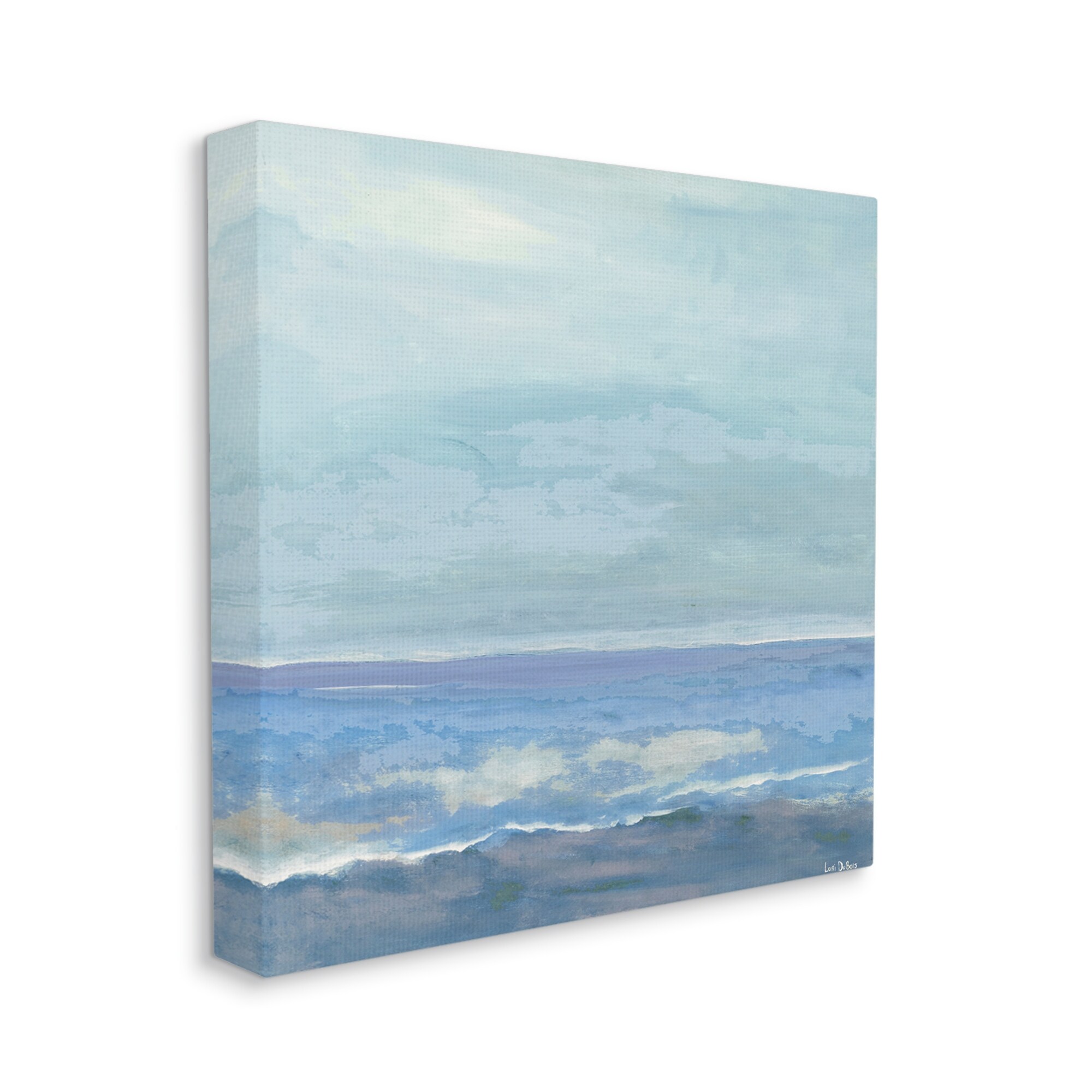 Stupell Ocean Water Landscape Abstraction Blue Layered Waves-image