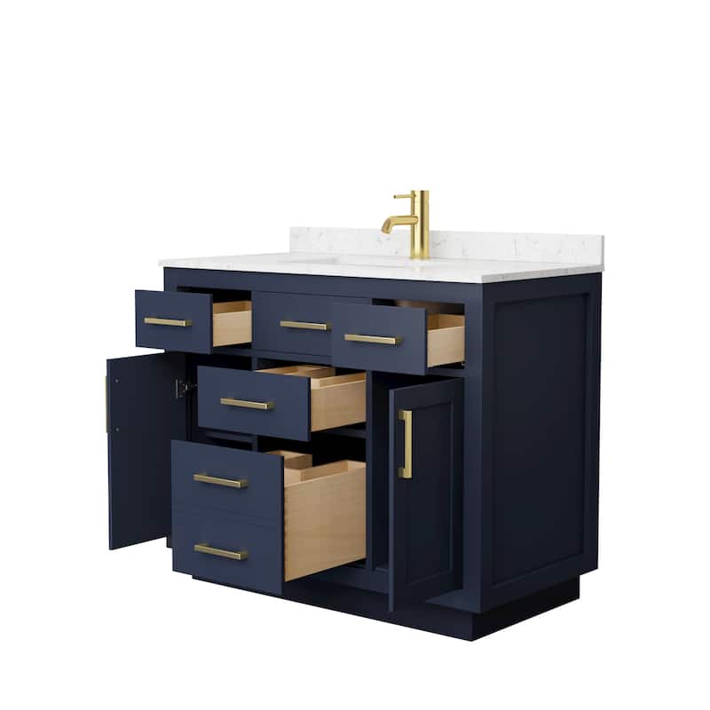 Beckett TK 42-inch Single Vanity, Cultured Marble Top